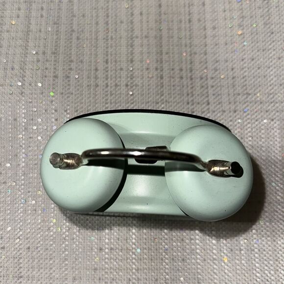 Retro Mint White Gray Alarm Clock - Picture 4 of 5